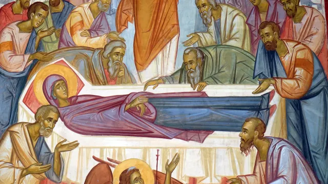 Успение Пресвятой Богородицы. Фреска монастыря Тврдош, Босния и Герцеговина/Фото: Zvonimir Atletic/Shutterstock/Fotodom