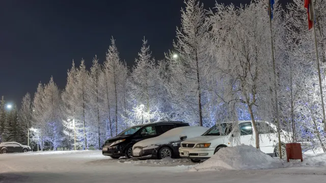 На Ямале в 2025 году по программе «Мой двор» оборудовали 1298 машино-мест. Фото: Фёдор Воронов / "Ямал-Медиа"