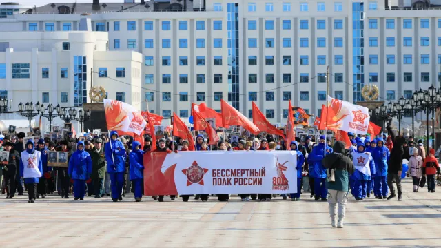 «Бессмертный полк» в Салехарде. Фото: Фёдор Воронов / «Ямал-Медиа»