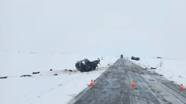 В дорожной аварии пострадал водитель китайского кроссовера. Фото: Telegram-канал "Госавтоинспекция Ямала"