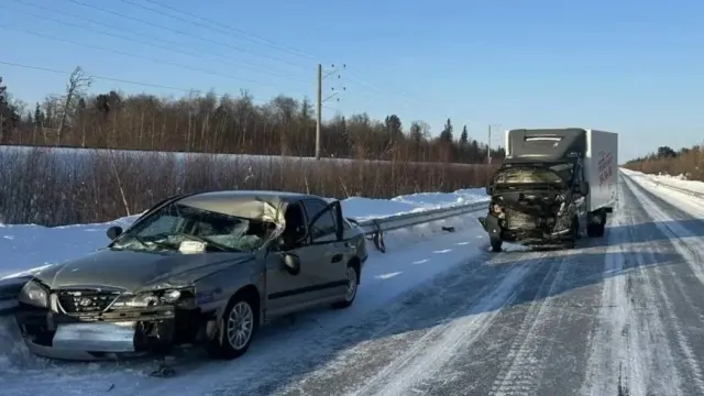 Смертельное ДТП на ямальской трассе. Фото: пресс-служба Госавтоинспекции ЯНАО