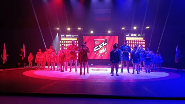 Открытие международного турнира Лиги боевого самбо в Новом Уренгое. Фото: Людмила Невская / «Ямал-Медиа»